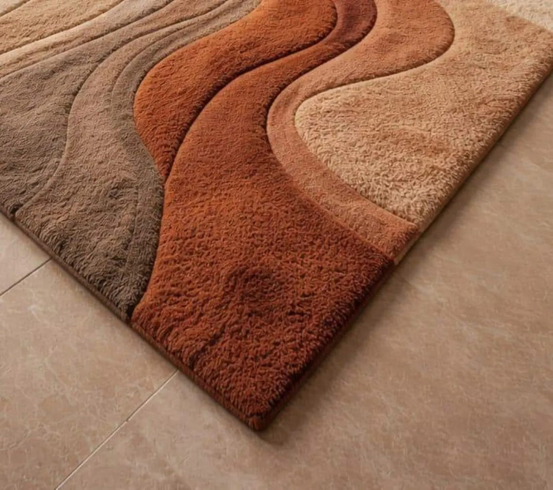 Custom luxury carpet produced by the Robotic Tufting Machine