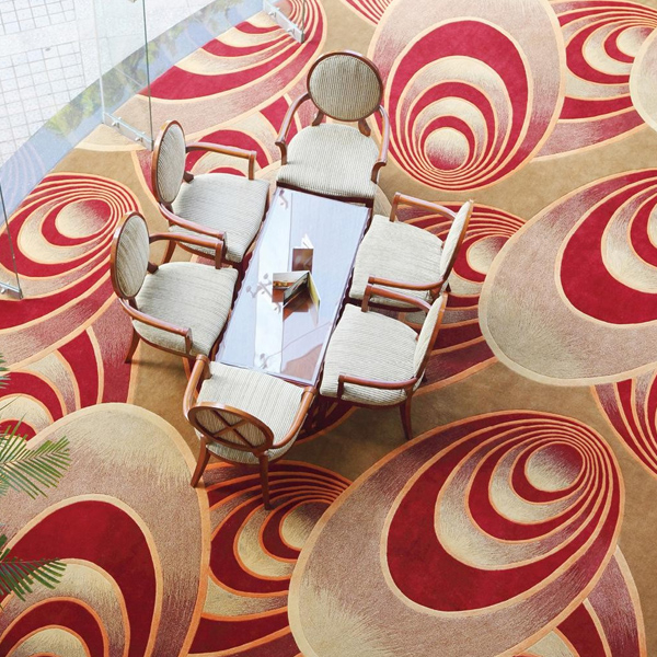 Custom luxury carpet produced by the Robotic Tufting Machine