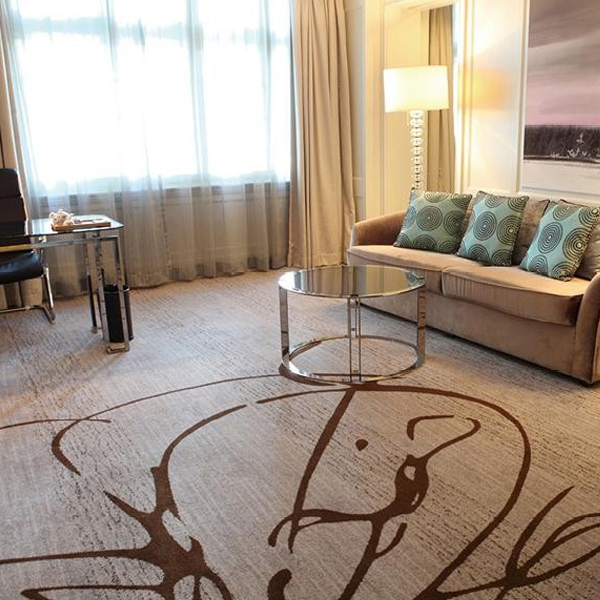 Custom luxury carpet produced by the Robotic Tufting Machine
