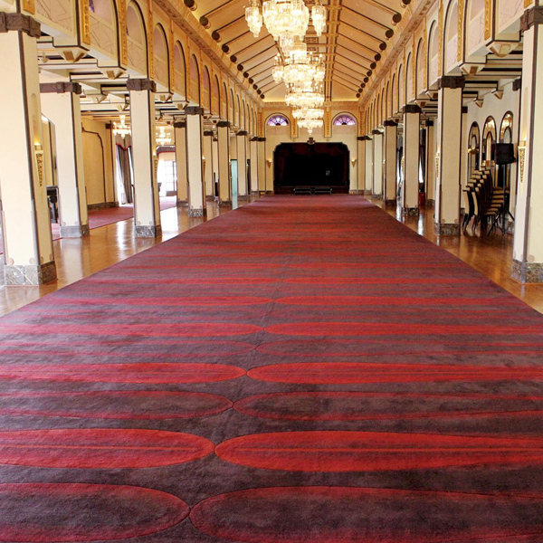 Custom luxury carpet produced by the Robotic Tufting Machine
