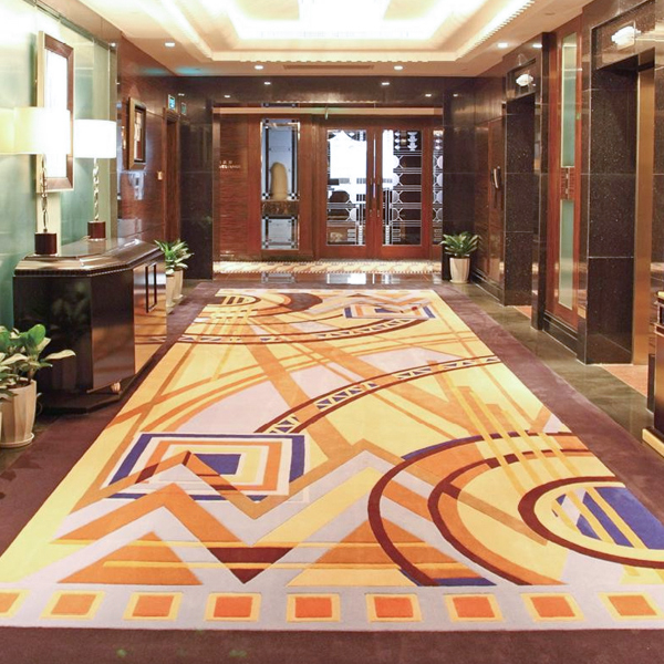 Custom luxury carpet produced by the Robotic Tufting Machine