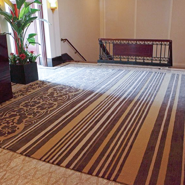 Custom luxury carpet produced by the Robotic Tufting Machine