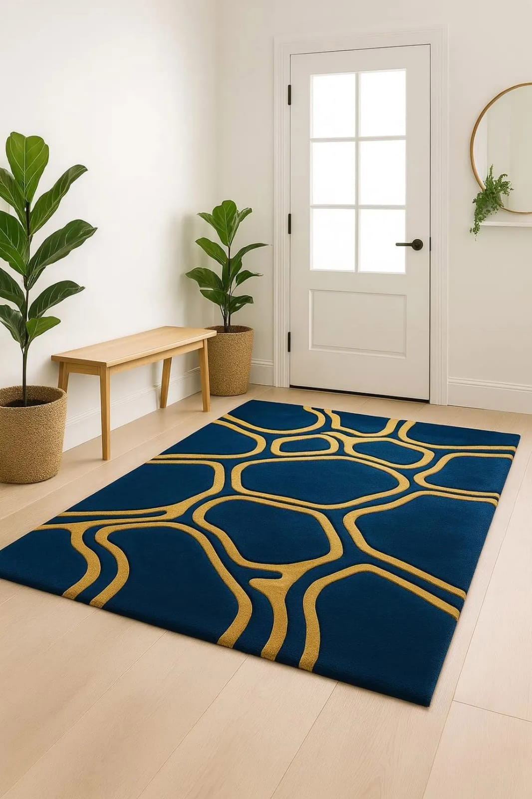 Custom luxury carpet produced by the Robotic Tufting Machine