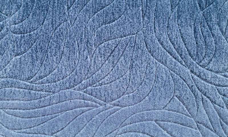 Exquisite carpet sample from auto tufting machine