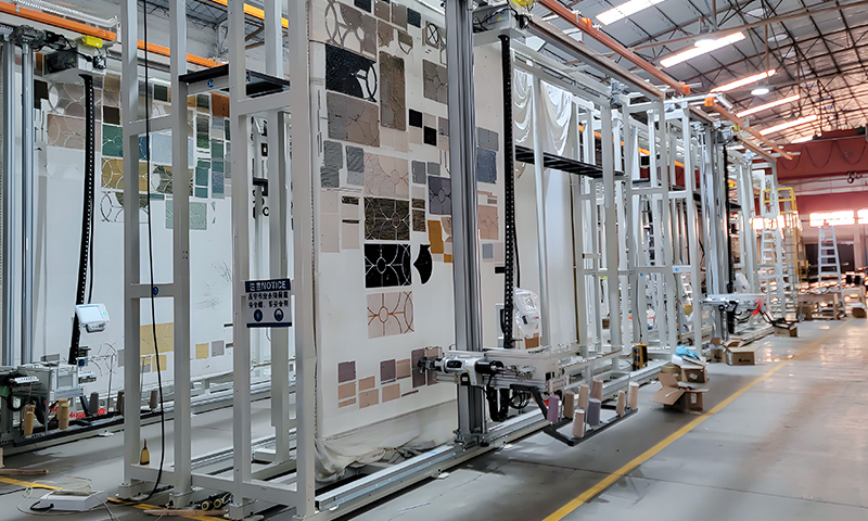 Professional robotic tufting machine factory installation