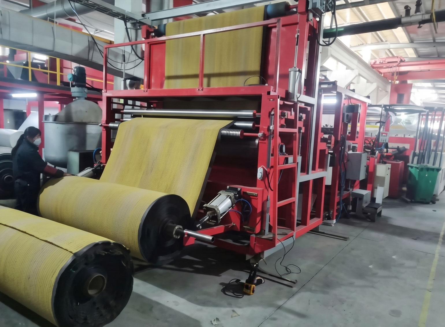 Pre-coating Line For Tufted Carpet