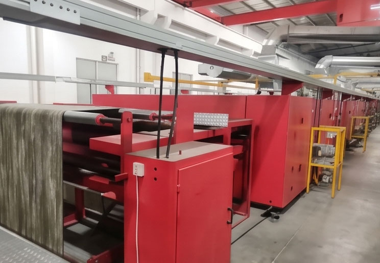 Pre-coating Line For Tufted Carpet
